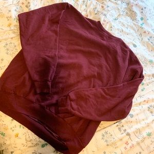 Hanes Basic Maroon Oversized Sweatshirt